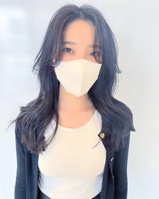 ロング カラー フルガキ ハルカ天神美容室のヘアスタイル