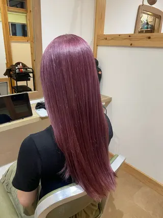 ロング 山口 里莉のヘアスタイル