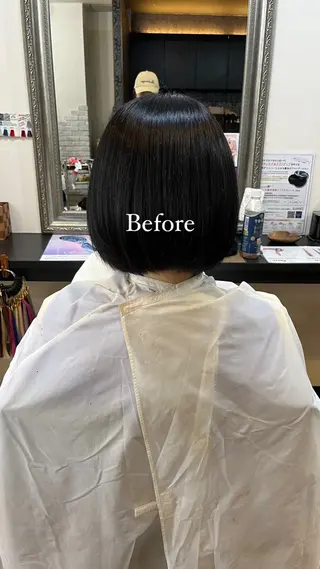 ショート きむえり/髪質改善 /うねり広がり改善のヘアスタイル