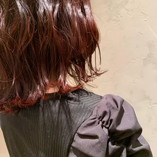 ミディアム カラー Takahashi Yuriのヘアスタイル