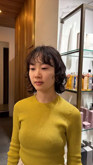 ミディアム パーマ カット/パーマ たるみことりのヘアスタイル