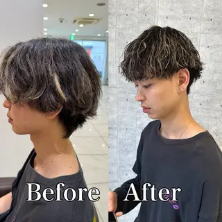 ショート パーマ メンズ メンズパーマ特化/ メッシュ/薫/店長のヘアスタイル