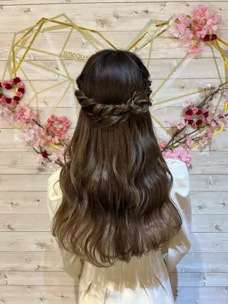 ロング ヘアメイク エンカレッジのヘアスタイル