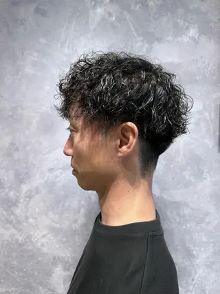 パーマ メンズ Mika/岡崎市 /メンズ/艶カラーのヘアスタイル