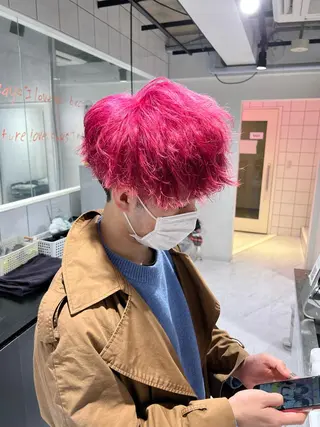 ショート カラー パーマ メンズ 🔥札幌No.1🥇 パーマ特化美容師🔥のヘアスタイル