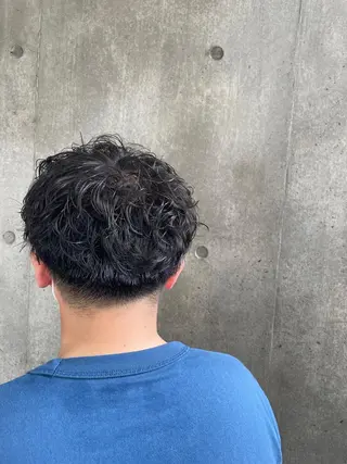 パーマ メンズ もりたみかこ 美容師お休み中のヘアスタイル