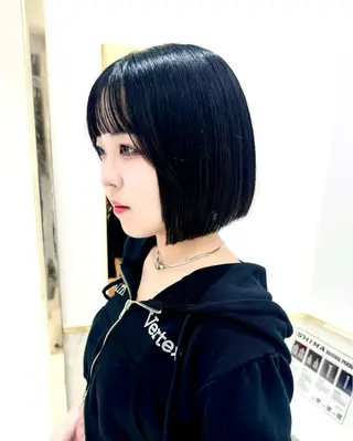 ショート カラー ヘアアレンジ 縮毛矯正🤍 盛れるボブ/ひかりのヘアスタイル