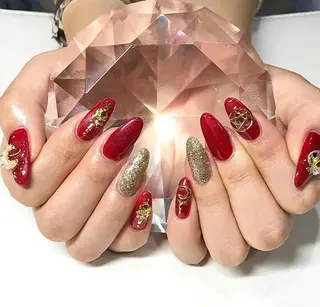 ネイル 渋谷／チップ長さ出し 👑アプレgel-xのネイルデザイン