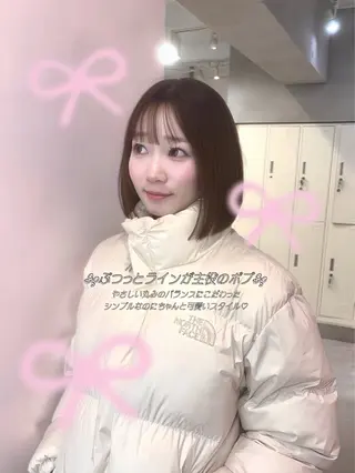 ショート momochan🍑 やわらかいボブ♡のヘアスタイル