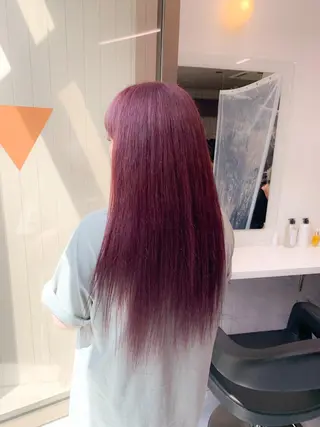 ミディアム カラー ヘアアレンジ 🩵 JURI🩵のヘアスタイル