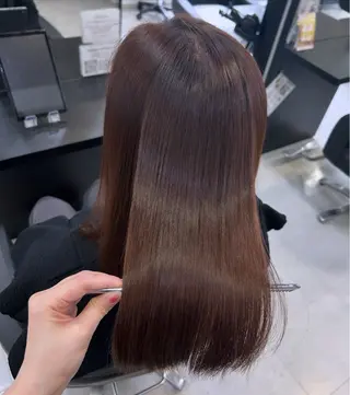 ミディアム カラー 横田 あいらのヘアスタイル