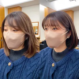 ショート カラー 似合わせレイヤー/ ケアパーマ/高倉のヘアスタイル
