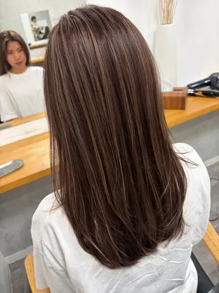 ロング カラー パーマ ヘアアレンジ misa🫧ナチュラ ル縮毛矯正/髪質改善のヘアスタイル