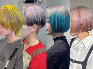 ショート カラー 井上 唯のヘアスタイル