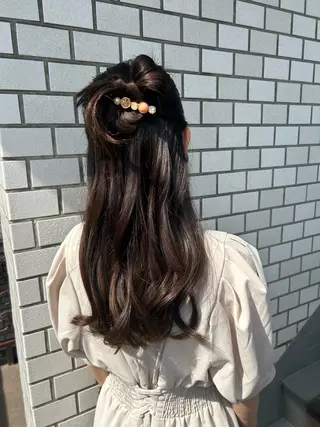 ロング ヘアアレンジ HORI tのヘアスタイル