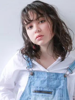 ミディアム 初めてでも失敗しない 透明感カラー Miiのヘアスタイル