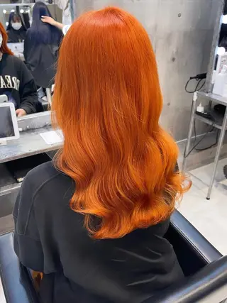 ロング カラー パーマ ヘアアレンジ メンズ キッズ ネイル マツエク・マツパ アイブロウ レイヤー/ダブル カラー/YURINAのヘアスタイル