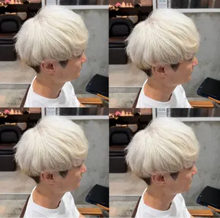 ショート カラー ヘアアレンジ メンズ キッズ 🔥メンズパーマ 特化 渡辺一翔のヘアスタイル