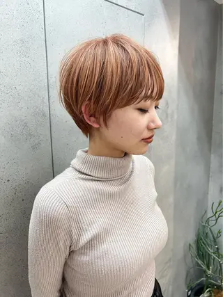 ショート カラー 渋谷  中性ヘア あかりのヘアスタイル