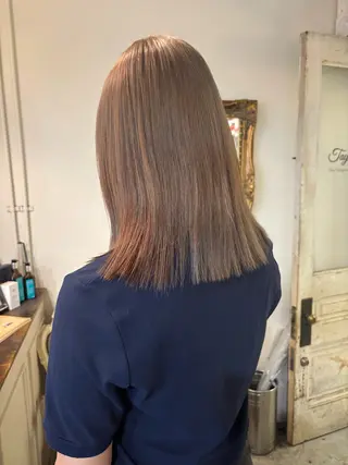 セミロング カラー ヘアアレンジ 山口 樹里のヘアスタイル