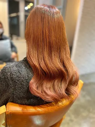 ロング カラー 縮毛矯正&髪質改善 ⭐️OGUのヘアスタイル