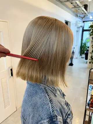 ショート カラー ダブルカラー メンズパーマ大成のヘアスタイル