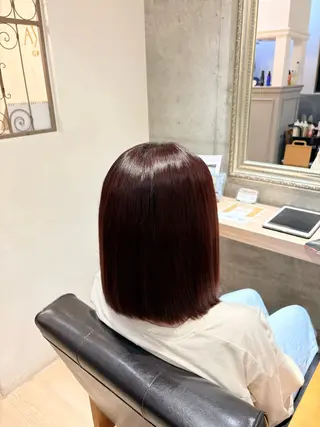 ミディアム カラー 成田 愛海のヘアスタイル