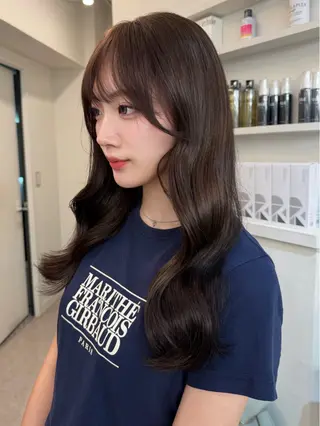 ロング カラー 💍モテる艶髪 透明感カラー💖のヘアスタイル