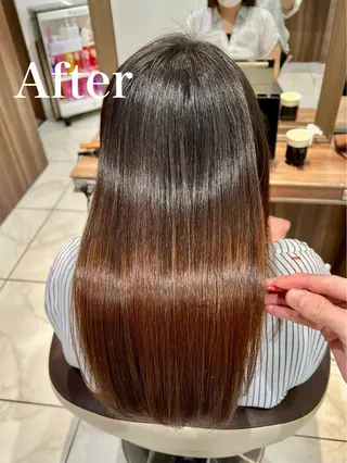 ロング 🍁髪質改善カラー/ 縮毛矯正/谷口雄太のヘアスタイル