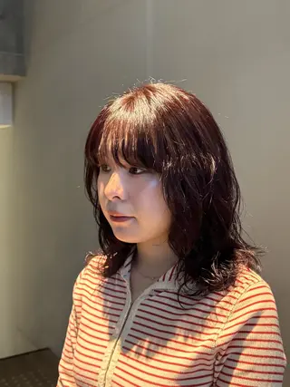 ミディアム 艶カラー×レイヤー 🪽maiのヘアスタイル