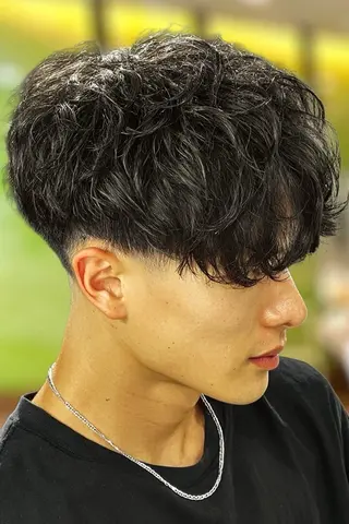 ショート パーマ メンズ オリーブ南森町✨️ 畑中のヘアスタイル