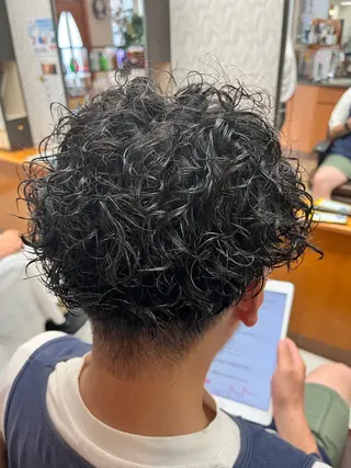 パーマ メンズ 髪質改善/ストレート /艶髪/熊谷はつなのヘアスタイル