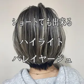ショート カラー 髪質改善カラー韓国風 レイヤーtudaのヘアスタイル