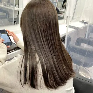 ロング カラー トレンド韓国ヘアー♡ 横浜美容室♡のヘアスタイル