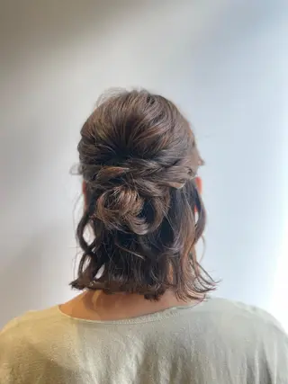 ミディアム ヘアアレンジ 【銀座】ヘアセット& メイクSharmeのヘアスタイル