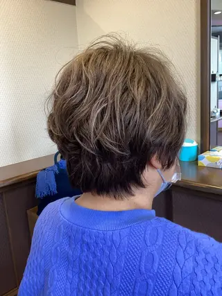 ショート パーマ 🌈ママ美容師🌈 齋藤美和のヘアスタイル