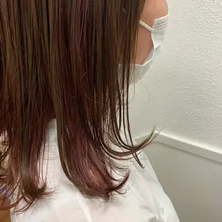 ショート カラー ヘアアレンジ サナ🌱 切りっぱなしボブのヘアスタイル