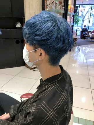 ショート カラー メンズ 中野 竜介のヘアスタイル