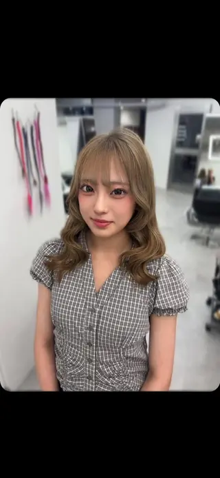 ロング カラー ヘアアレンジ メンズ 羽エク指名No1✨️ シールエク🌙しぇるのヘアスタイル