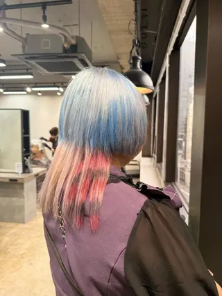 カラー ルシ🎨/ハイトーン デザイン/髪質改善のヘアスタイル