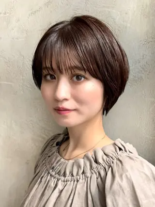 ショート カラー 💍新宿ショート 💍岩田莉奈のヘアスタイル