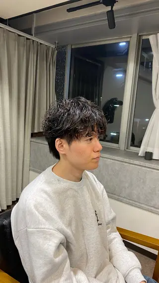 ショート パーマ メンズ Hosaki :池袋🎀🫧のヘアスタイル