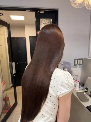 ロング 髪質改善✨艶髪 韓国ヘア 池内 祐樹のヘアスタイル