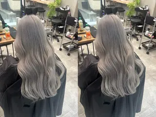 ロング カラー MOE レイヤー/新宿三丁目のヘアスタイル