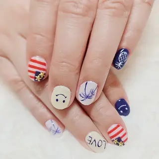 ネイル 手描きｱｰﾄ&推し活 🌟Wisteriaのネイルデザイン