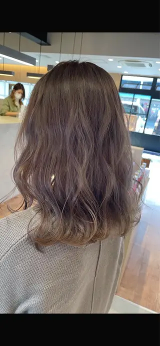 セミロング カラー 堀田 将輝のヘアスタイル