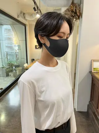 ショート パーマ 千葉 郁也のヘアスタイル