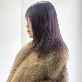ミディアム カラー ブリーチ×似合わせハ イトーン🍎ののかのヘアスタイル