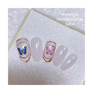 ミディアム ネイル 🐾enen style 🐾のネイルデザイン