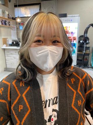 カラー デザインカラー／ 梶本 乃梨叶のヘアスタイル